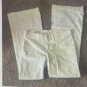 Banana Republic Cream Straight Leg Pants